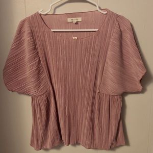 ✨Madewell✨Texture & Thread Micropleat Top M NWOT